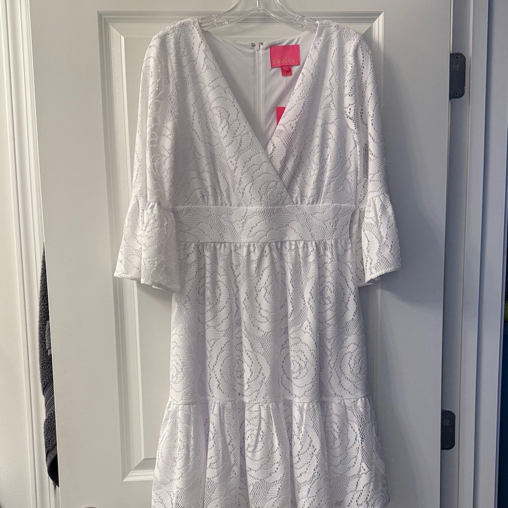 Lilly Pulitzer White Long Sleeve Dress